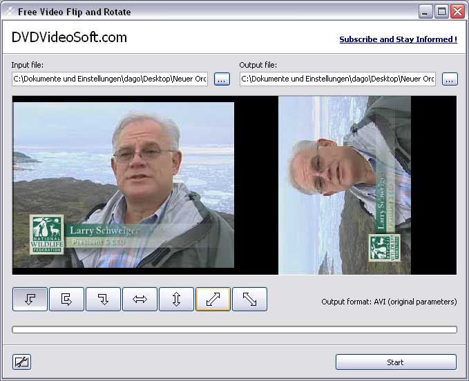 скачать free video flip rotate